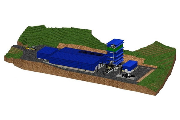 Modelo da Usina Termoquímica de Geração Elétrica a ser instalado em Extrema – MG